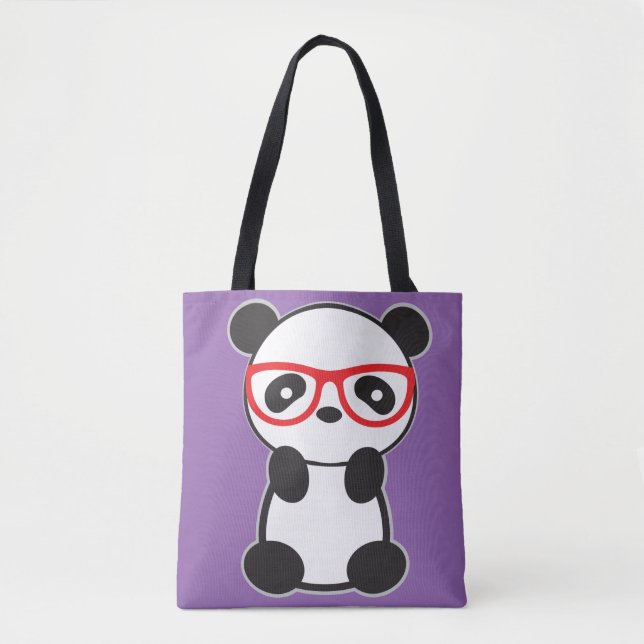 Panda Bear Purse Tote - Leon the Panda Tygkasse (Framsida)