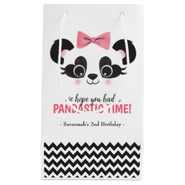 Panda Bear Rosa Flick kalas Favor Bags