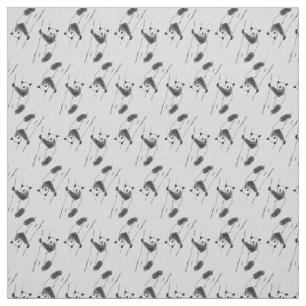 Panda Bear Sketch Mönster Tyg