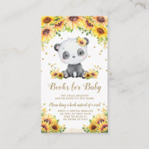 Panda Bear-Solros Baby Shower Ta med Bok