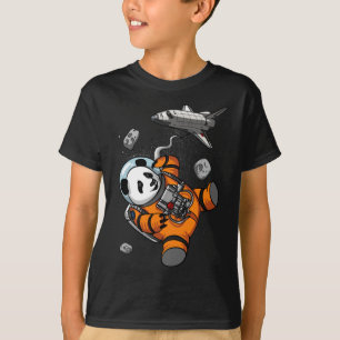 Panda Bear Space Astronaut Funny Animal T Shirt