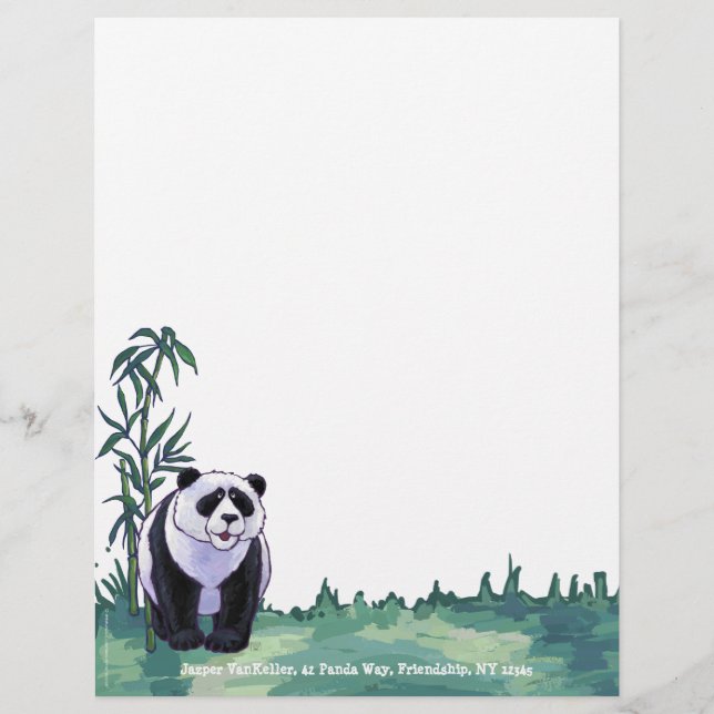 Panda Bear Stationery (Framsida)