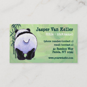 Panda Bear Stationery Visitkort