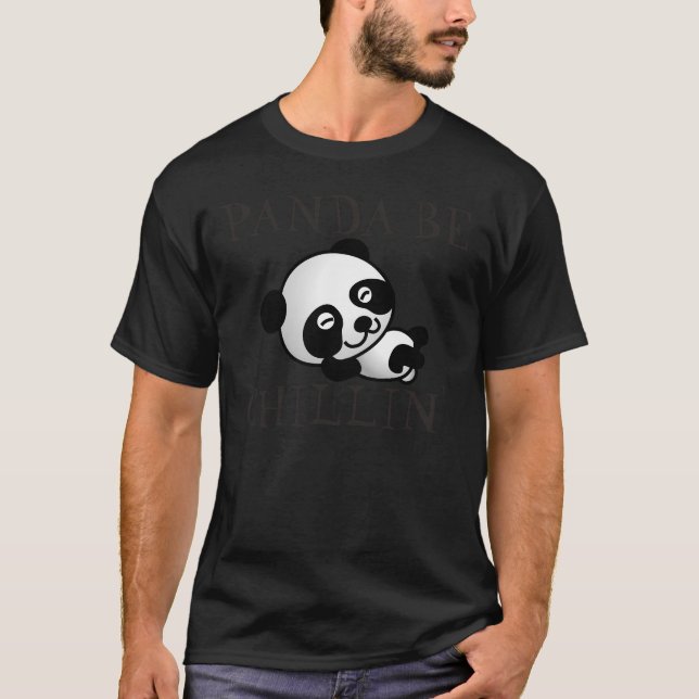 Panda Bear T-shirts, Chillin' T Shirt (Framsida)