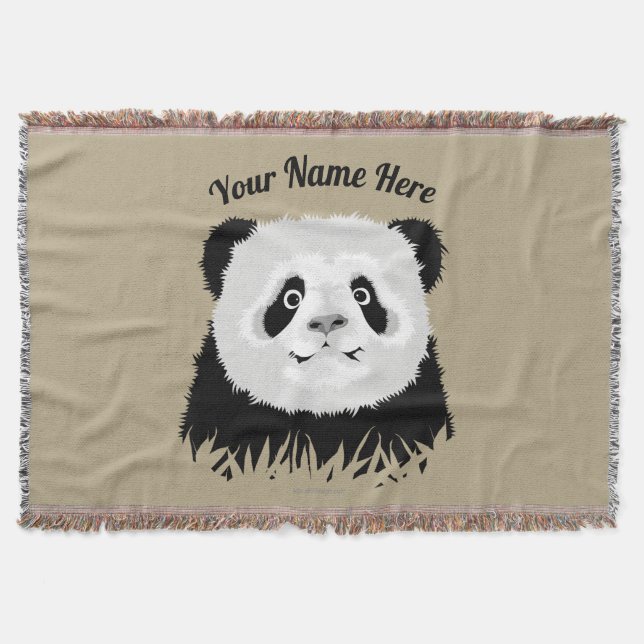 Panda Bear Throw Blanket Filt (Framsidan)
