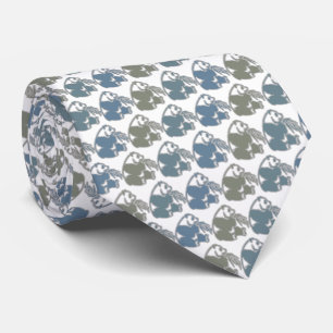 Panda Bear Tie Armani Grått Slips