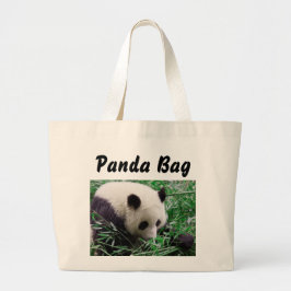 Panda Bear Tote-väska Jumbo Tygkasse