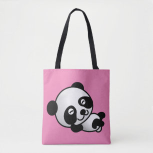 PANDA BEAR TOTES PURS TYGKASSE