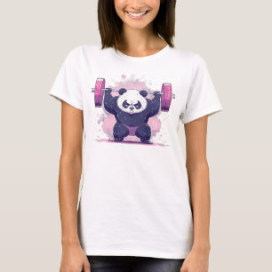 Panda Bear (träning Strong Exercise) T Shirt