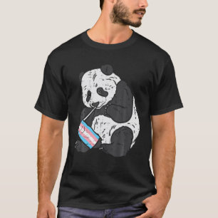 Panda Bear Transgender Flagga Trans Pride HGBT Ani T Shirt