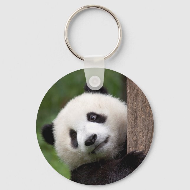 Panda Bear Unge Nyckelring (Framsida)