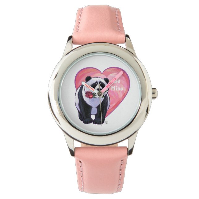 Panda Bear Valentindagen Armbandsur (Framsida)