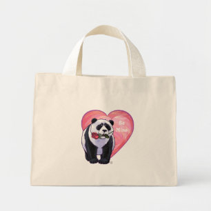 Panda Bear Valentindagen Mini Tygkasse