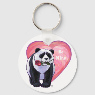 Panda Bear Valentindagen Nyckelring