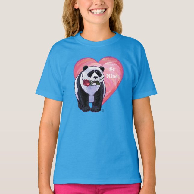 Panda Bear Valentindagen Tee (Framsida)