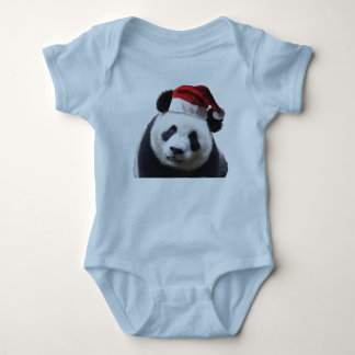 Panda Bear Wearing a Jultomten Hat T Shirt