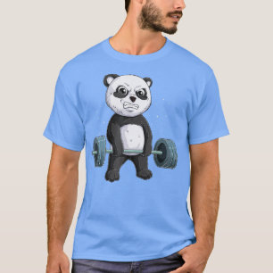 Panda Bear Weightlift Funny Deadlift Manar Fitnes T Shirt