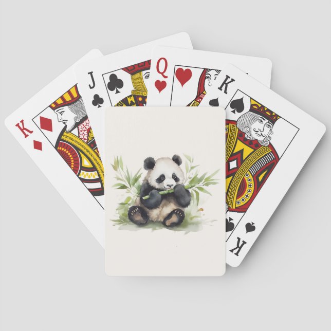Panda Bear with Bamboo Casinokort (Baksidan)