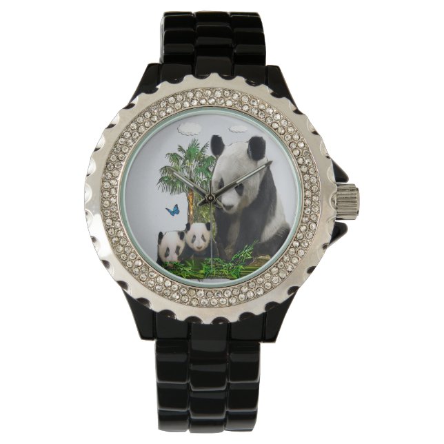 Panda Bears Armbandsur (Framsida)