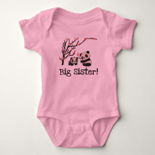 Panda Bears Big Sister T Shirt