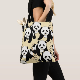 Panda Bears Graphic Tygkasse