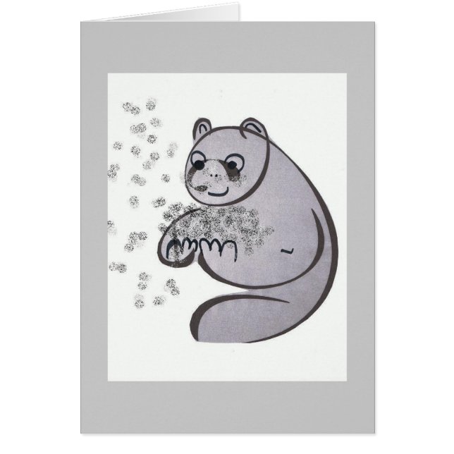 Panda Bears Hälsningskort (Framsidan)