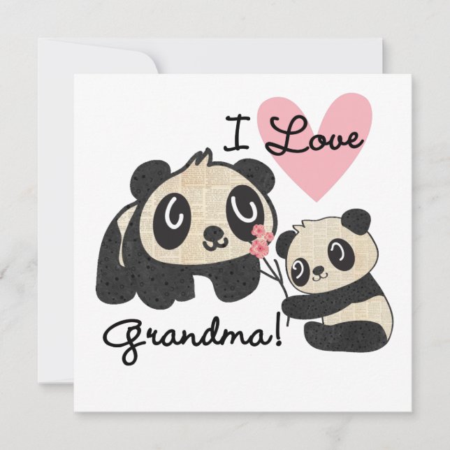Panda Bears I Kärlek Grandma (Framsida)