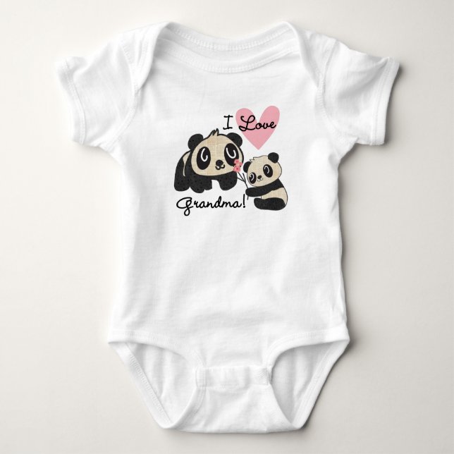 Panda Bears I Kärlek Grandma Tröja (Framsida)