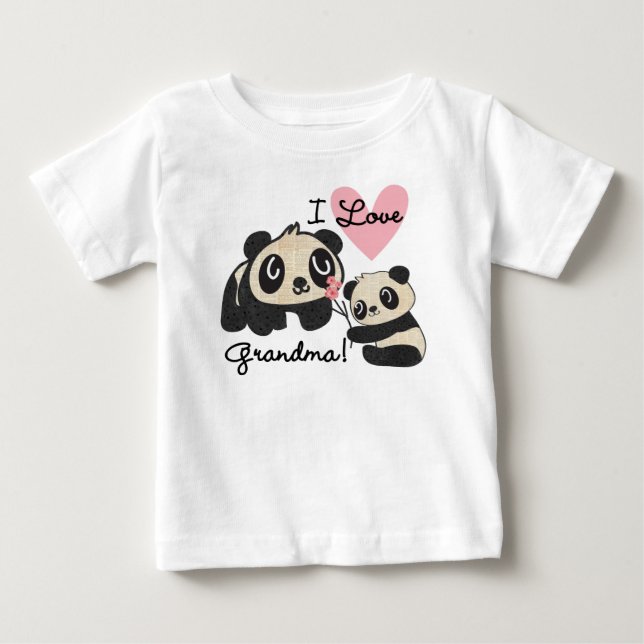 Panda Bears I Kärlek Grandma Tröja (Framsida)