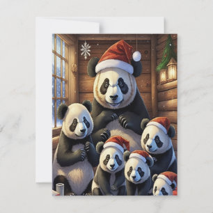 Panda Bears julkort