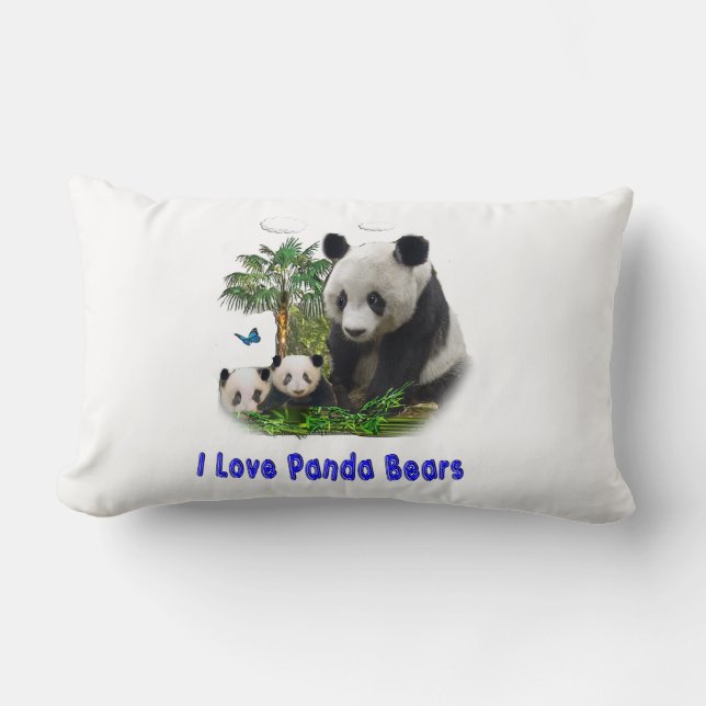 Panda Bears Lumbarkudde (Framsida)