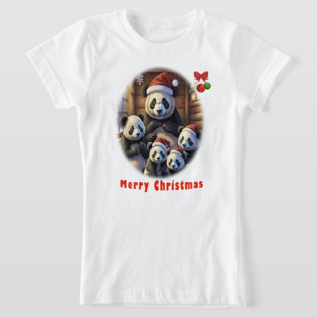 Panda Bears T Shirt (Laydown)