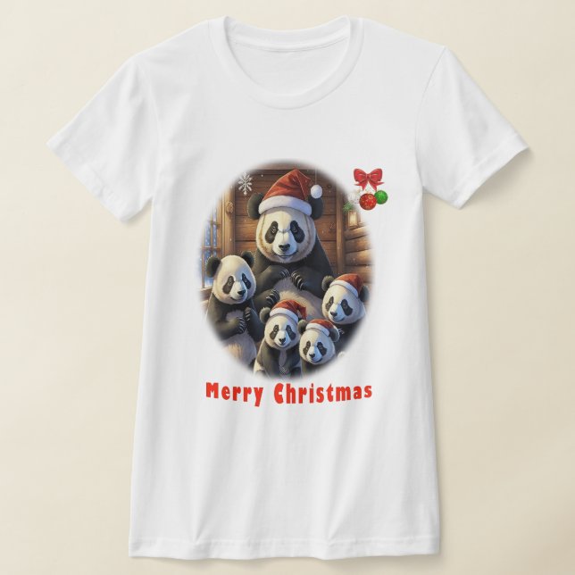 Panda Bears T Shirt (Laydown)