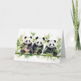 Panda Bears tänker på dig Kort