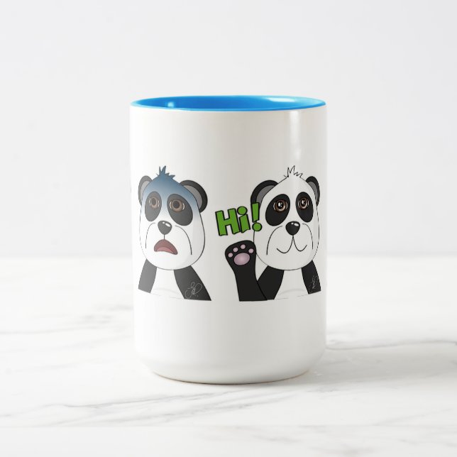 Panda Bears Två-Tonad Mugg (Center)