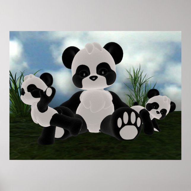 Panda Bearz Sunny Day Poster (Framsidan)