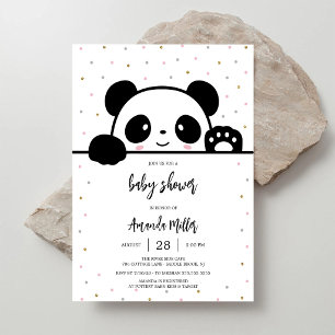 Panda-bebisfest-inbjudan Inbjudningar