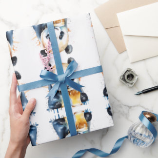 Panda Beer Wildlife & Nature Vatten Färg Set Presentpapper