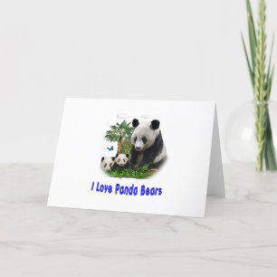 Panda beras helgkort