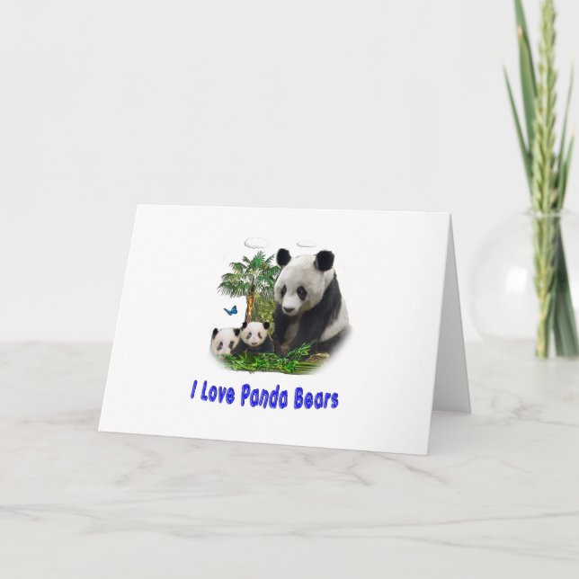 Panda beras helgkort (Framsida)