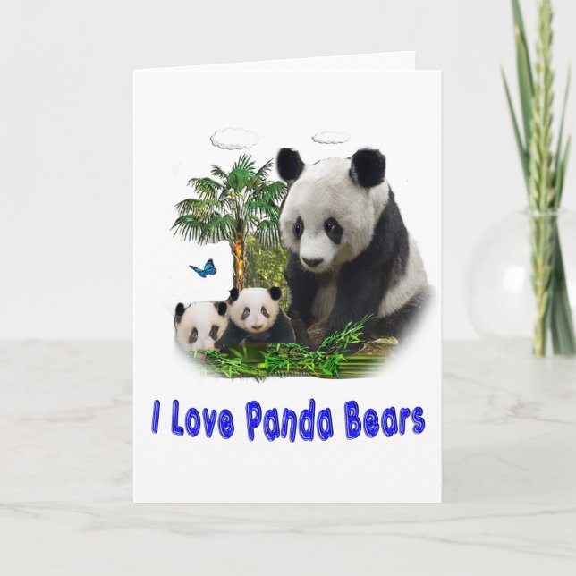Panda beras helgkort (Framsida)