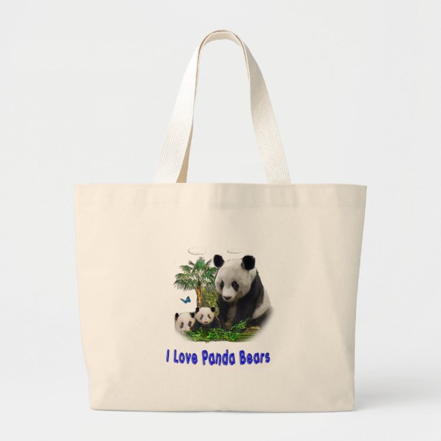 Panda beras jumbo tygkasse (Framsidan)