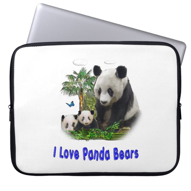 Panda beras laptop sleeve (Framsidan)
