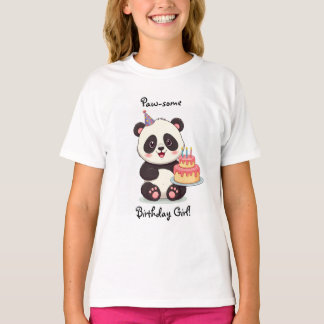 Panda Birthday Girl Shirt T