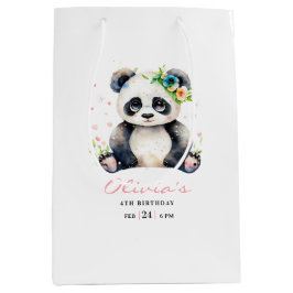 Panda Birthday-inbjudan, Panda Girl Birthday