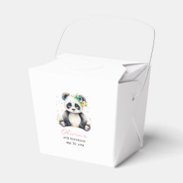 Panda Birthday-inbjudan, Panda Girl Birthday Presentaskar