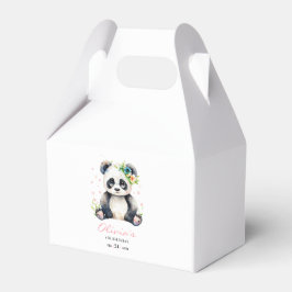 Panda Birthday-inbjudan, Panda Girl Birthday Presentaskar