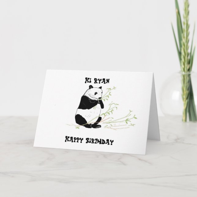 Panda Birthday-kort Kort (Framsida)