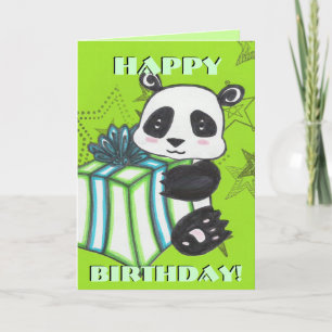 Panda Birthday-kort Kort
