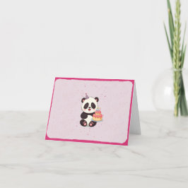 Panda Birthday Tack Kort